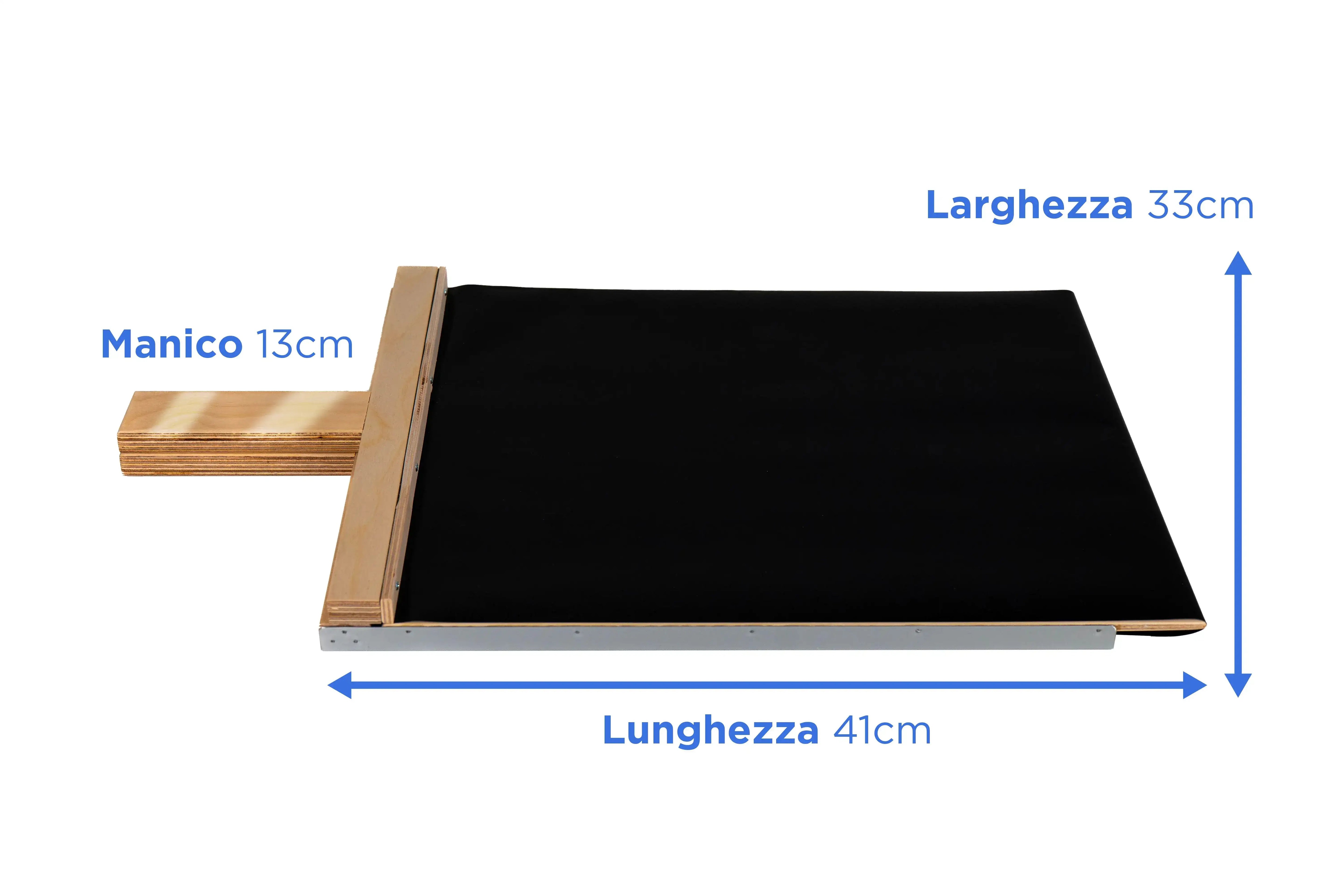 Pala Vesuvius Evolution 33x41cm met bruin teflon oppervlak en premium handvaten voor professionele pizzabakkers