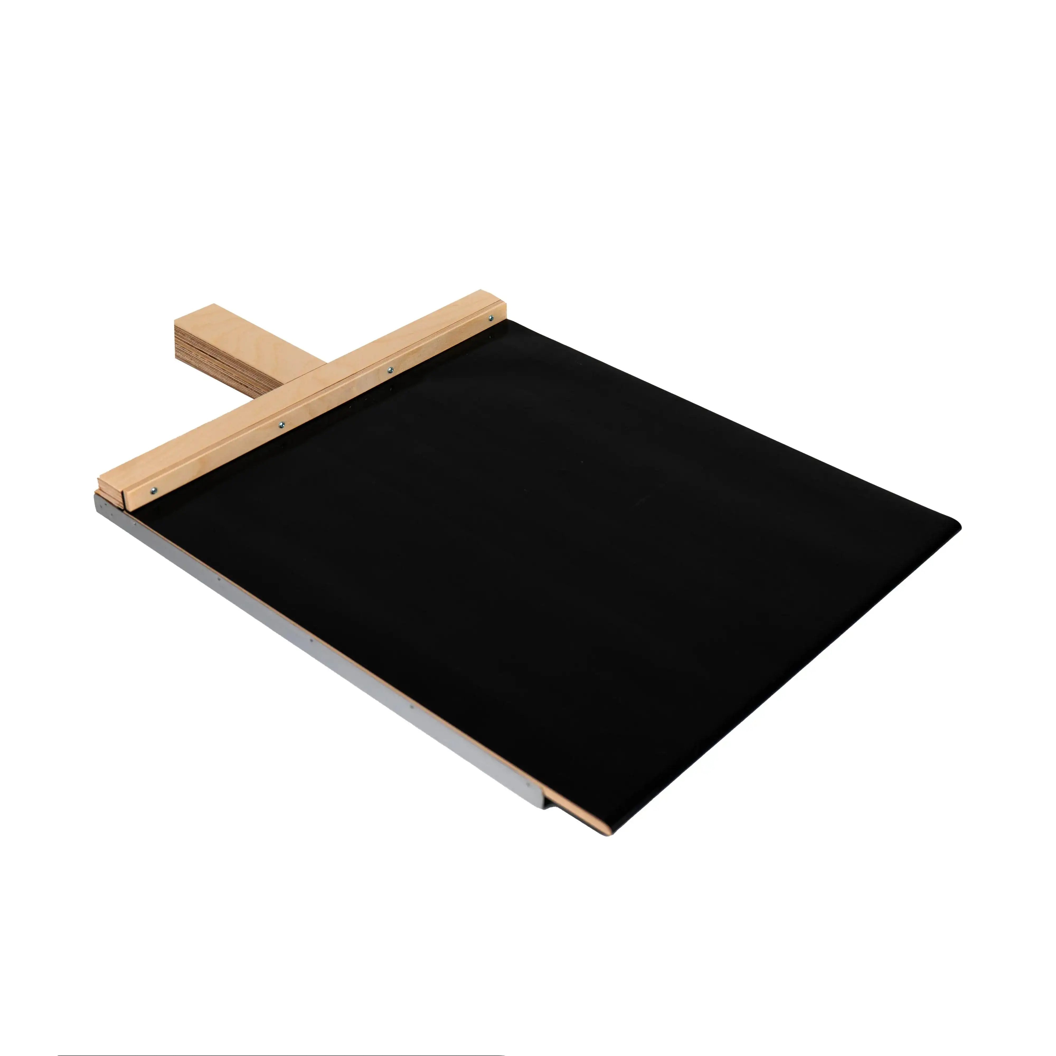 Details van de zwarte antiaanbak Teflon pizzapel Vesuvius Evolution voor pizzaovens