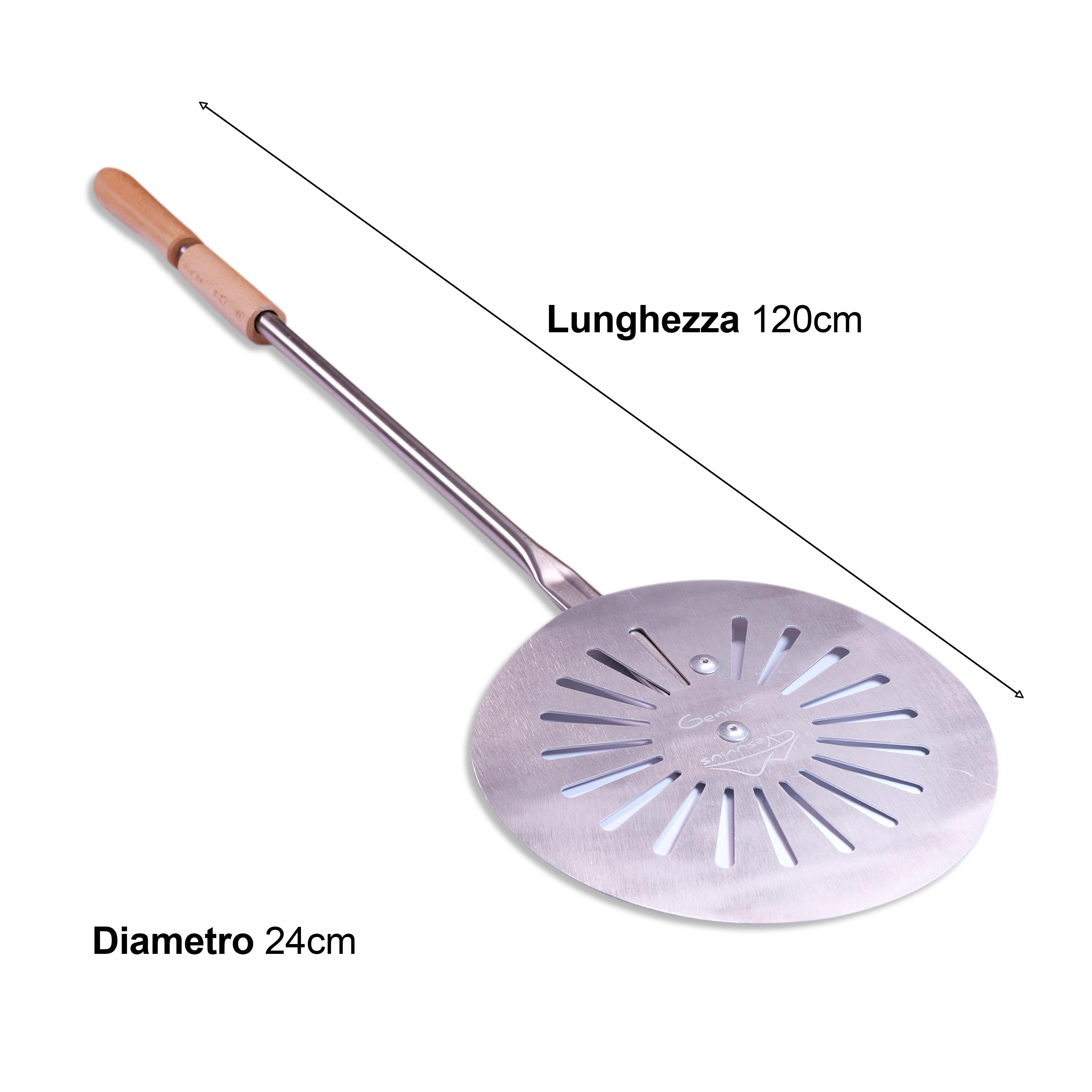 Genius Palino draaibare paal 120 cm voor professioneel pizzabereiden, 350° rotatie, Vesuvius
