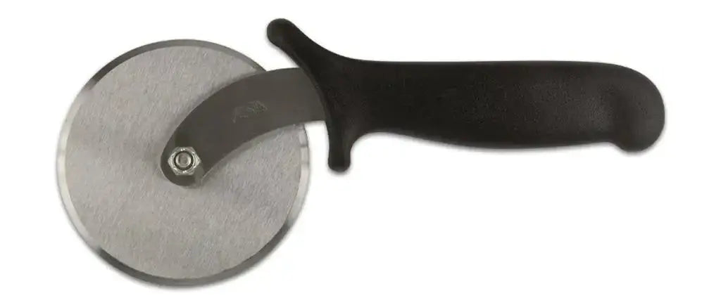Professioneller ILSA Pizzaschneider, 10cm aus Edelstahl, mit doppelter Gabel und Nylongriff