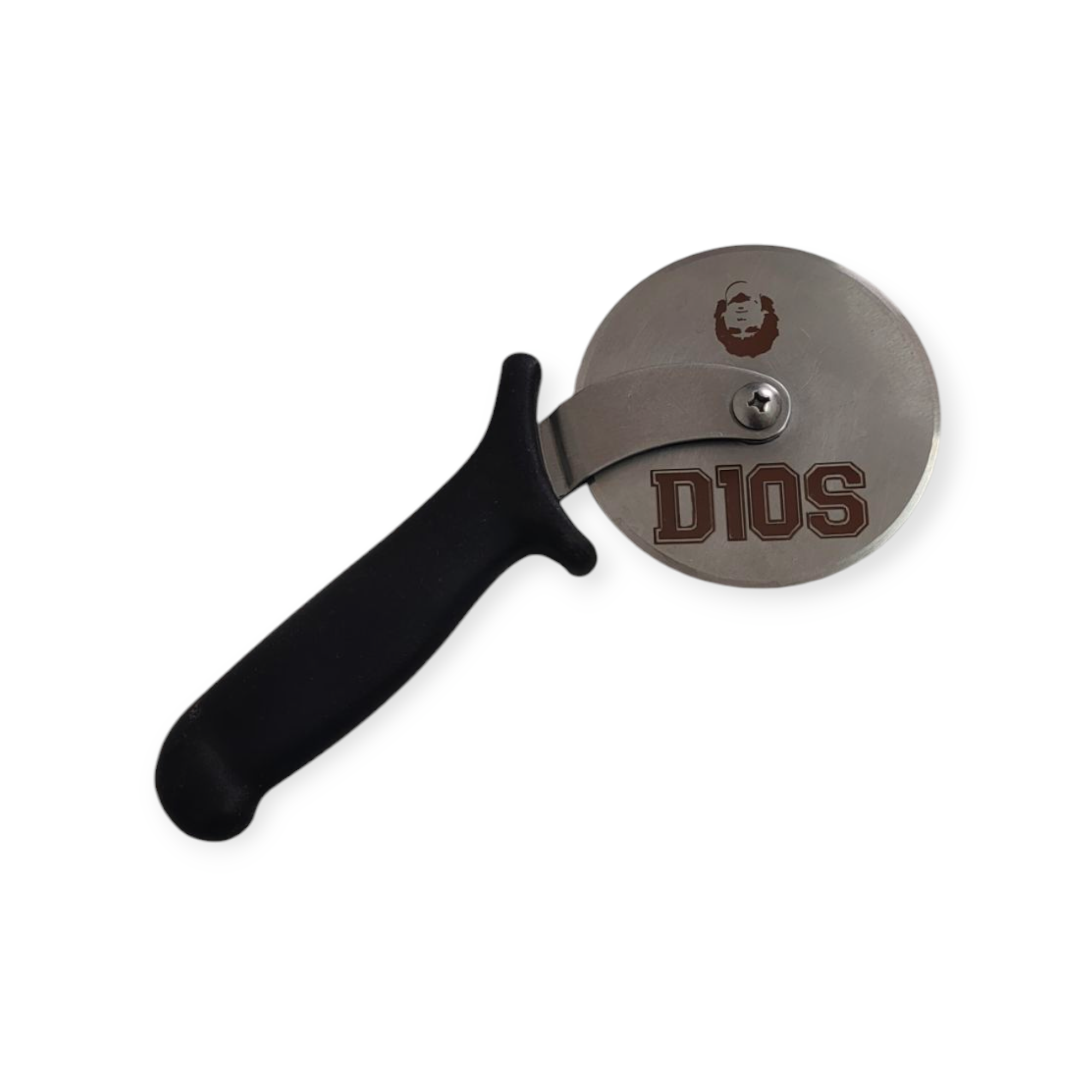 Dettaglio doppia forcella rotella taglia pizza professionale acciaio inox ILSA