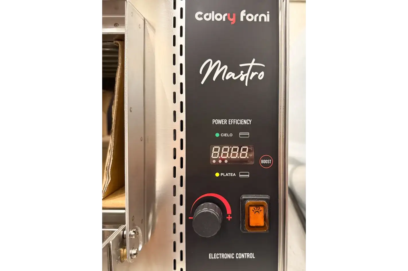Forno CF62E Mastro - panel de control electrónico 450°C