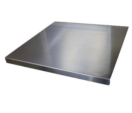 Teigausrollbrett aus Edelstahl 18/10 AISI 304, 66x48 cm mit rutschfester Matte – Pizza Party