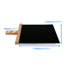 Pala Vesuvius Evolution 34x38cm con telo in Teflon nero per forni pizza