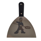 Dettaglio spatola acciaio inox 12cm con incisione laser personalizzabile - PalaVesuvius