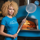 Genius palino girevole pizza 350° brevettato Vesuvius alluminio
