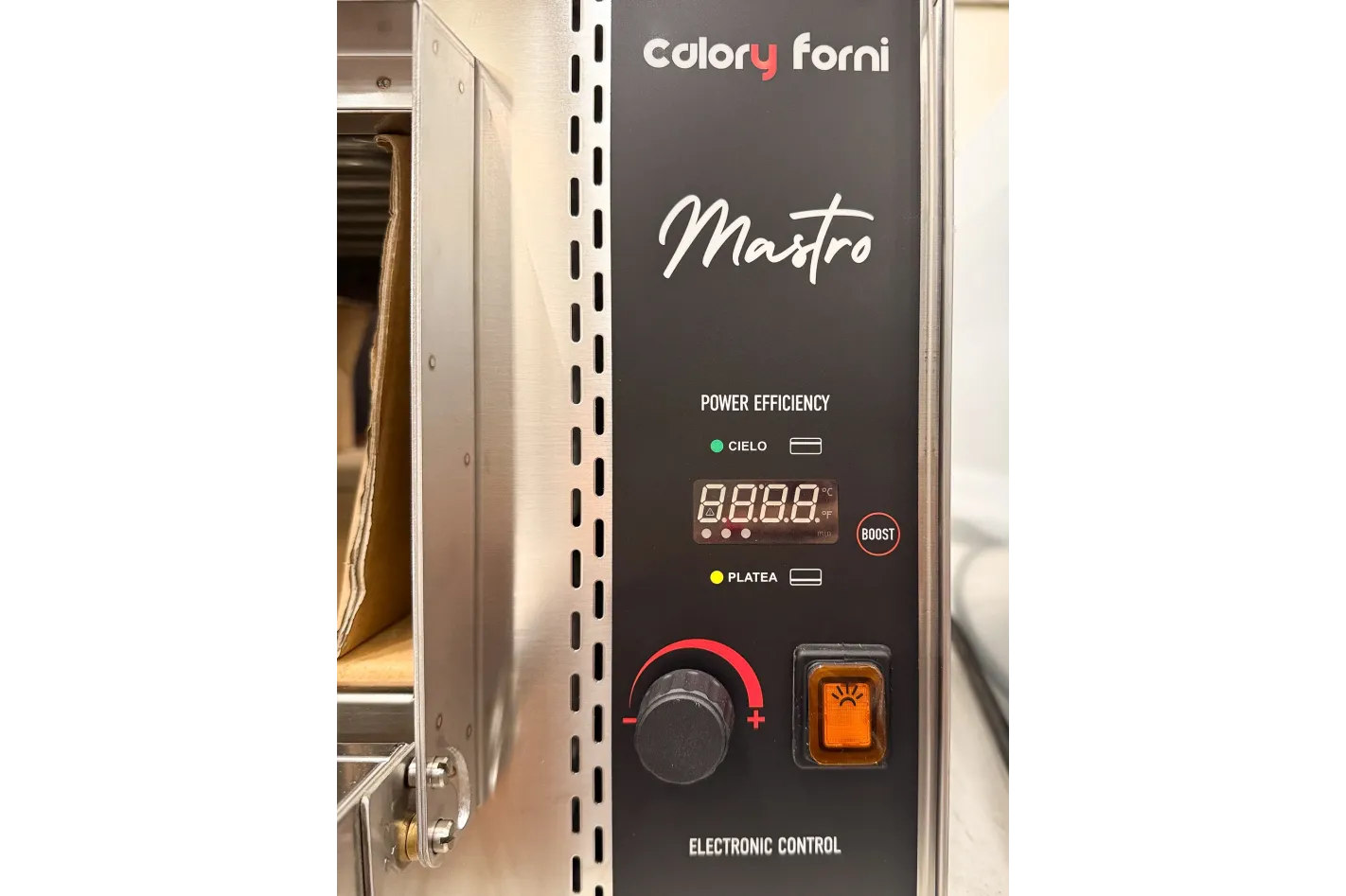 Forno CF62E Mastro - pannello di controllo elettronico 450°C