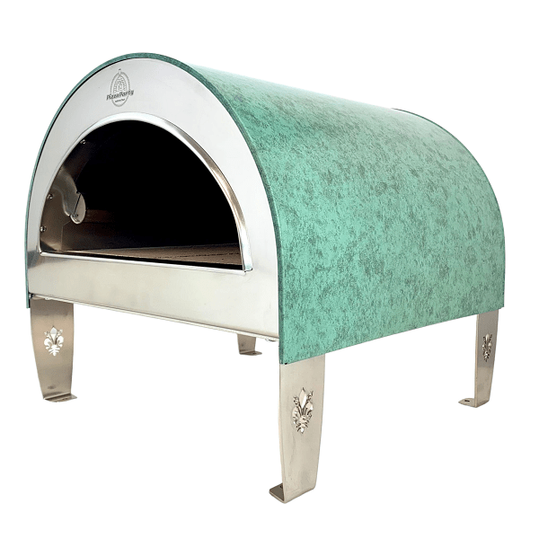 Forno a gas Pizza Party Ardore colore Acquamarina – piano cottura 40x40cm per pizza napoletana da esterno