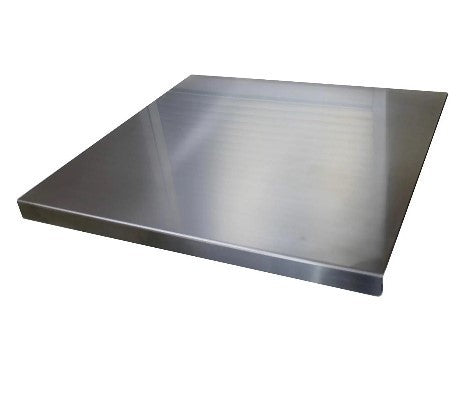 Spianatoia in acciaio inox 18/10 AISI 304 66x48 cm con tappetino antiscivolo – Pizza Party