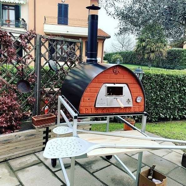 Houtgestookte oven Pizzone pizza-feest voor 4 pizza's - Aanbieding