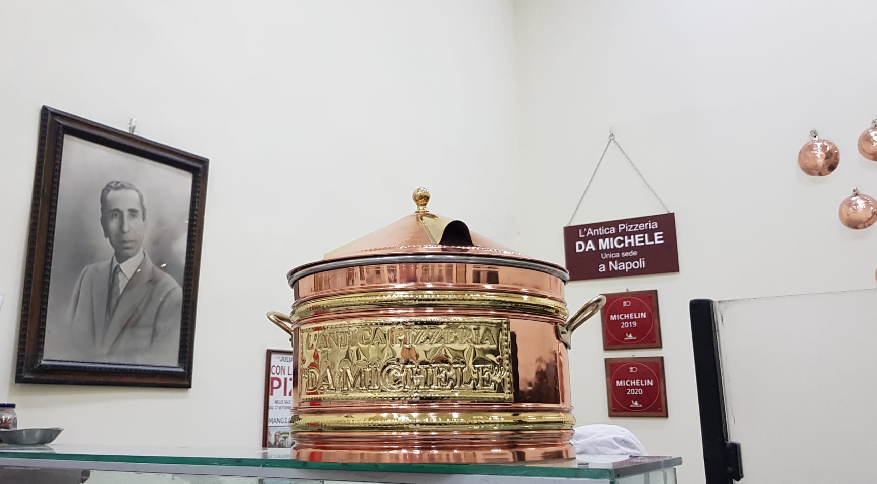 ANTICO PORTAPIZZE NAPOLETANO IN RAME E OTTONE - OFFERTA